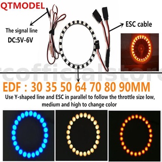 Edf แหวนหัวฉีดท้ายเครื่องบิน ไล่โทนสี BEC สําหรับโมเดล EDF 35 50 64 70 80 90 มม.