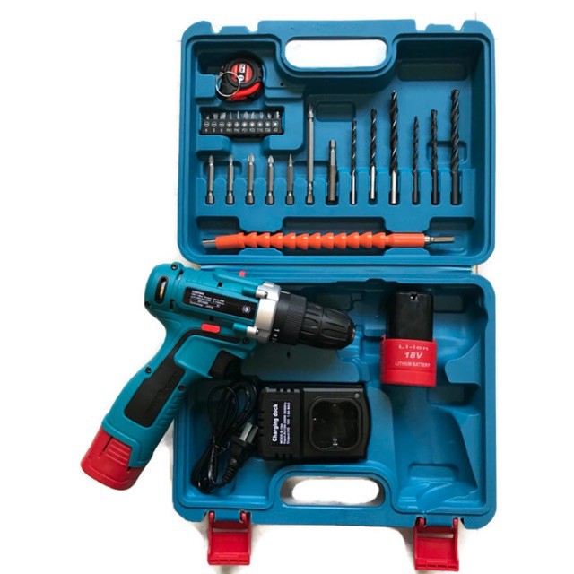 สว่านไฟฟ้าไร้สาย สว่านไร้สาย  RSK 24V พร้อมกล่อง และดอกสว่าน หัวไขควง สว่านแบต  สว่านไฟฟ้า