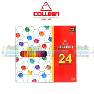 สีไม้ Colleen 24แท่ง24สี#775(แท่งเหลี่ยม)