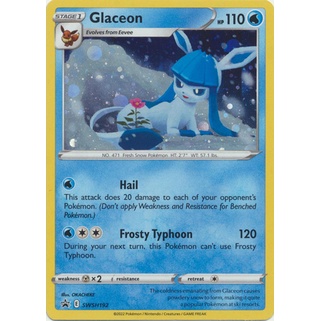 English Pokemon Glaceon - SWSH192 - Holo Pokemon Sword & Shield โปรโมชั่น