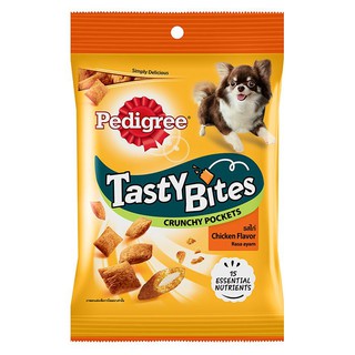 🔥HOT🔥 เพดดิกรี เทสตี้ ไบทส์ ครันชี่ พ็อกเก็ต ขนมสุนัข รสไก่ 60 ก. PEDIGREE Tasty Bites Crunchy Pockets Chicken Flavor 60