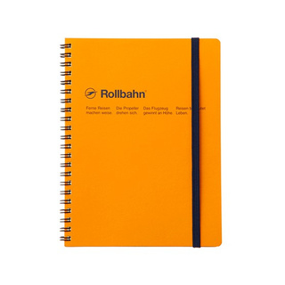 Rollbahn spiral bound notebook A5/160 pages/5 pockets/Notebook/Grid/A5/Memo/Stationery