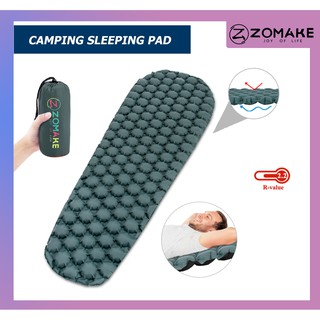 ราคาZomake Air pad mat แผ่นรองนอน แบบเป่าลม น้ําหนักเบา สําหรับตั้งแคมป์ เดินป่า ท่องเที่ยว