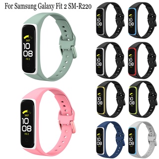 สายนาฬิกาข้อมือซิลิโคนสําหรับ Samsung Galaxy Fit2 Sm - R220