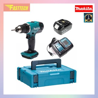 MAKITA  สว่านไขควงไร้สาย 18V. รุ่น DDF453SF1J ( แบต + กล่อง MAKPAC)