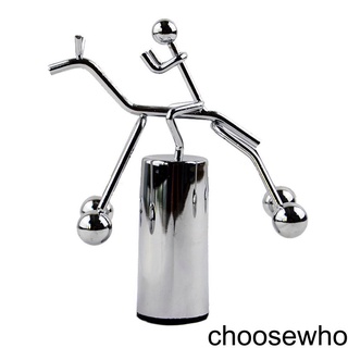 [CHOO] Metal Rider Kinetic Art Balance Toy Mini Steel Balance Desk Decor Balancing Science Decoration Swinging Pendulum