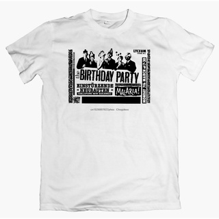 เสื้อยืดผ้าฝ้ายพิมพ์ลายแฟชั่น เสื้อยืดผ้าฝ้าย พิมพ์ลาย THE BIRTHDAY PARTY EINSTURZwbr ENDE NEUBAUTEN MALAwbr RIA Gig n
