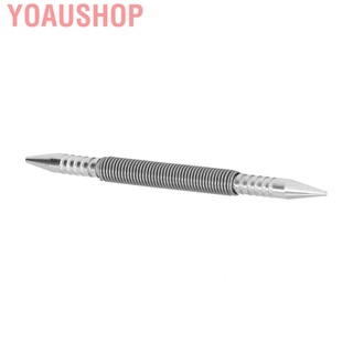 Yoaushop Punch Small Double Head Nail Setter Center Spring Tool