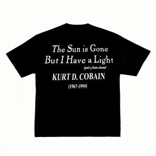 [100% Cotton] เสื้อยืดแขนสั้น พิมพ์ลายวงร็อค Nirvana Kurt Cobain สไตล์ BF