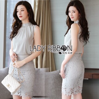 X489 B9 ชุดเซท Size M 36/29-30/37-38 ยาว 25” ของใหม่ ป้าย Lady&amp;Ribhon - เปื้อนคอ