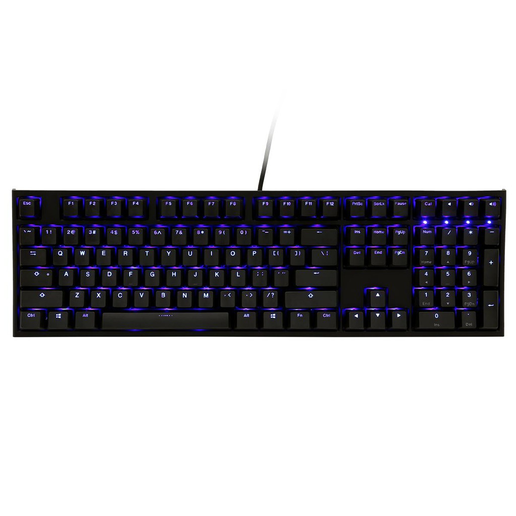 Ducky One 2 Blue LED Backlit TH Red SW พร้อม Ducky LEATHER WRIST REST