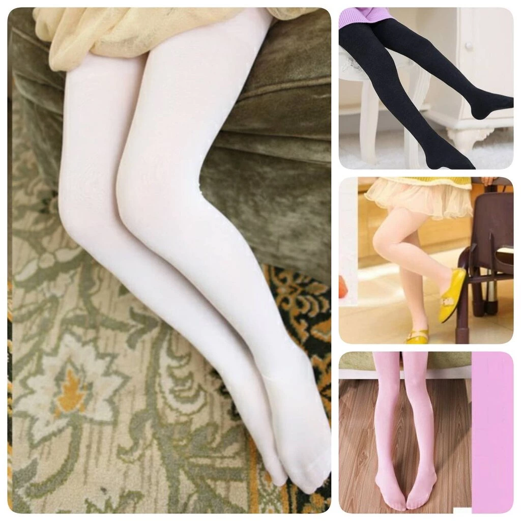 P9002 ถุงน่องเด็กมีสีขาว สีดำ สีเบจ สีชมพู สินค้าคุณภาพ เนื้อเนียนละเอียดสวย เป็นถุงน่องแบบบัลเลต์ ใช้ออกงาน หรือการแ...