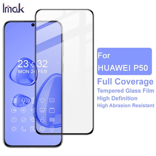 Original Imak Huawei P50 กระจกนิรภัย กาวเต็ม ฟิล์มกันรอยหน้าจอ