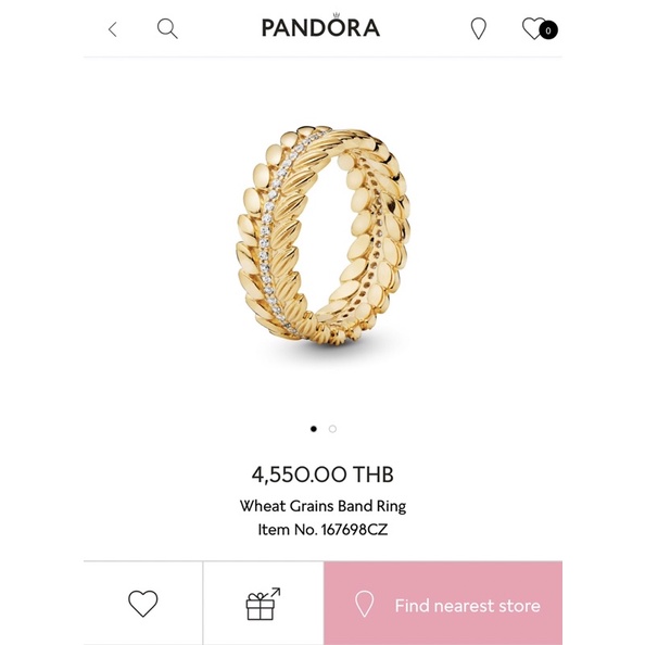 แหวน Pandora แท้ 100%