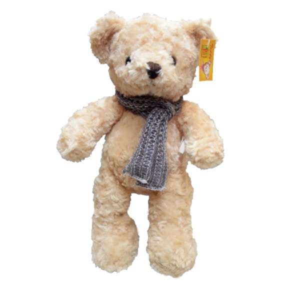 Teddy bear สีเบจ ผ้านำเข้าจากเกาหลี 12 นิ้ว