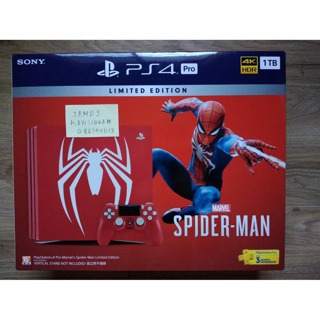 Sony PS4 PRO Spiderman Limited Edition (Playstation 4)