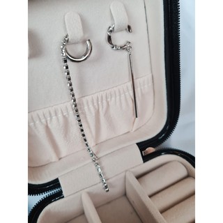 Ear cuff : diamond with silver stud ear cuff เครื่องประดับแฟชั่น