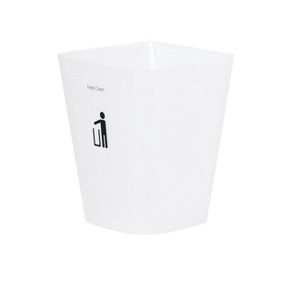 ถังขยะเหลี่ยม 5.5 ลิตรDKWHH-222P/6ขาวใส 5.5 liter square trash can DKWHH-222P / 6 white