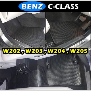 พรมรถยนต์ BENZ C-CLASS W202  , W203 , W 204 , W 205 พรมกระดุมเม็ดเล็กpvc เข้ารูป ตรงรุ่นรถ