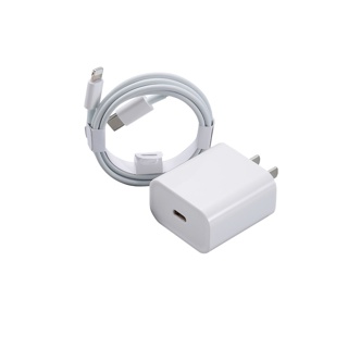 โปรโมชั่น : ชุดชาร์จเร็วสำหรับไอโฟน PD สายชาร์จสำหรับไอโฟน PDหัวชาร์จสำหรับไอโฟน PD USB-C 20W สายชาร์จสำหรับไอโฟน Data Cable