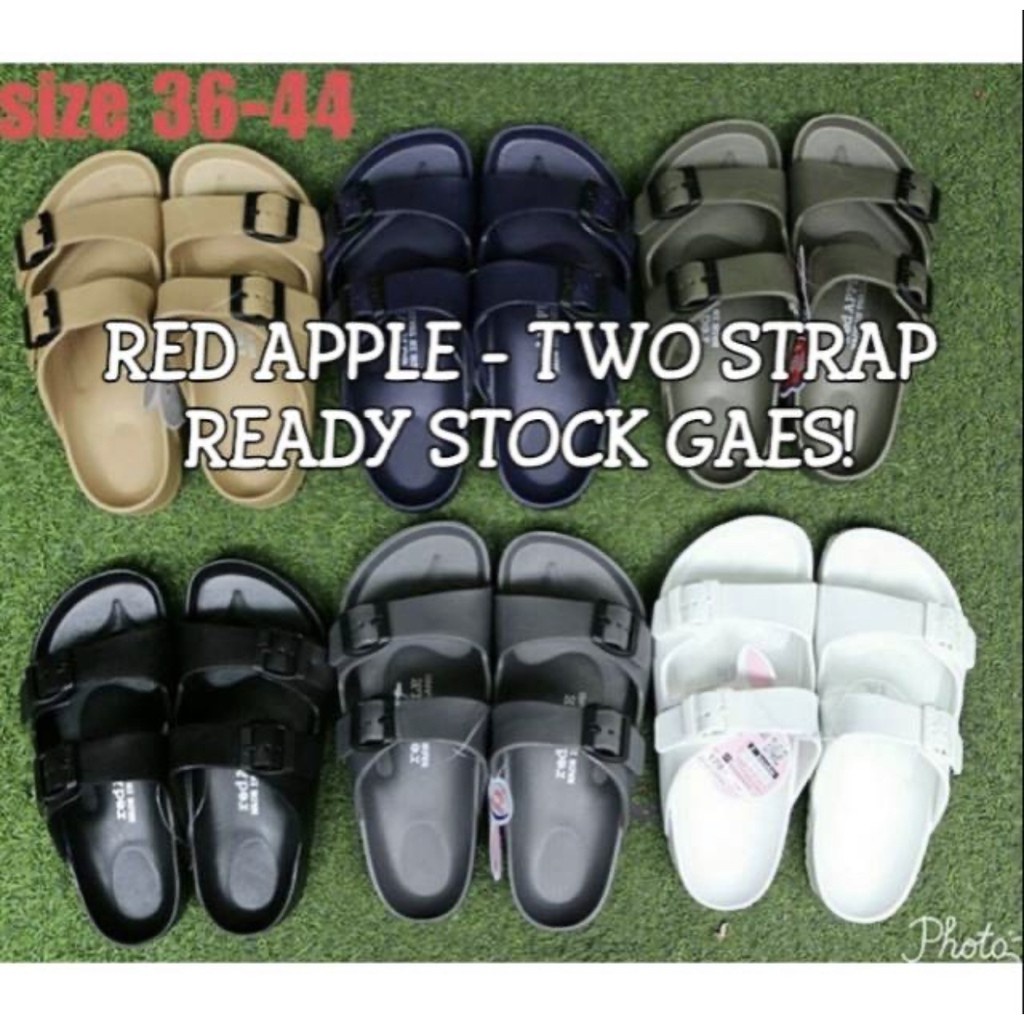 Original Red Apple Double Strap Sandals Size 36-39 BG 2562