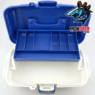 กล่องอเนกประสงค์เลเซอร์ 2 ชั้น Laser Tackle Box E-1 กล่องใส่อุปกรณ์ตกปลา