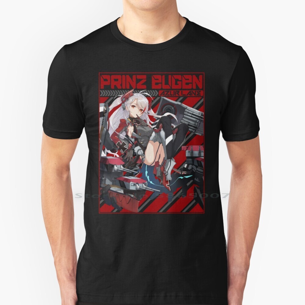 Azur Lane Prinz Eugen T เสื้อผ้าฝ้าย 100% Azur Lane Waifu Azur Lane Sakura Empire Azur Royal Navy Az
