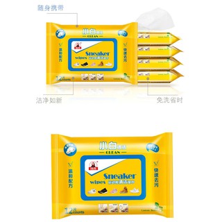 Sneaker Wipes ผ้าเปียกทำความสะอาดรองเท้า