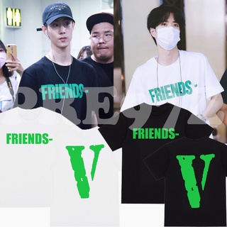 ‼️พร้อมส่ง‼️ GOT7 MARK WANG YIBO  เสื้อแบบมาร์ค หวังอี้ป๋อ vlone [S-3XL] หลวมและสบาย