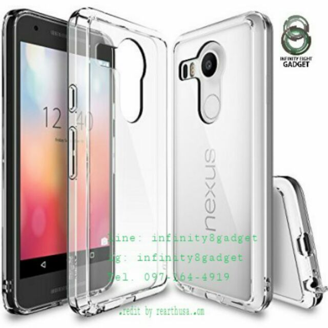 Case Rearth Ringke Fusion Crystal view for Nexus5x