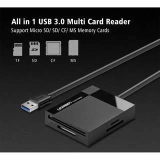 UGREEN รุ่น 30333 Card Reader USB 3.0 All in One ช่องเสียบ SD/TF/CF/MS การ์ดรีดเดอร์ Adapter