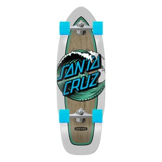 Wave Dot Cut Back Surf Skate Carver Santa Cruz Cruiser Skateboard 9.75" x 29.95"