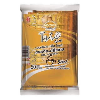 ﻿Moccona Trio Gold 3in1 Coffee มอคโคน่า ทรีโอ โกลด์ กาแฟทรีอินวัน 20g. x 50sticks