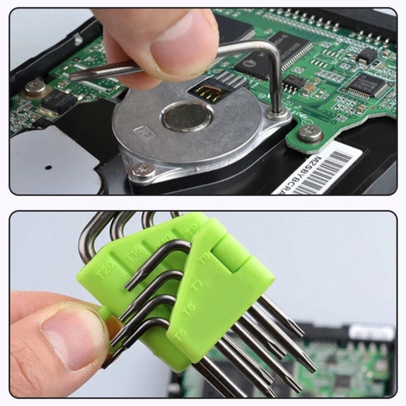 R* Hex-L คีย์ Allen ประแจเครื่องมือ 8 in 1 ชุดประแจไขควงสําหรับคอมพิวเตอร์ Hard Drive ประแจ Torx ไขค