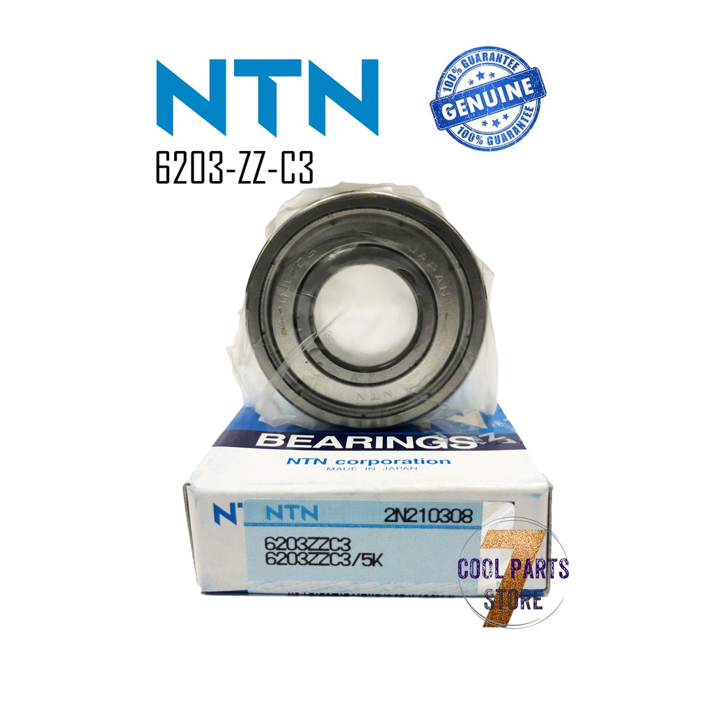 6203 ZZ C3 NTN แบริ่งญี่ปุ่น 6203-ZZ