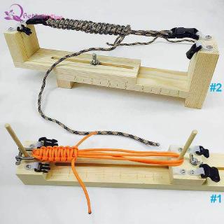 (cod) diy jig solid wood อุปกรณ์เครื่องมือสําหรับใช้ในการถักสร้อยข้อมือ