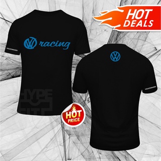 คอตต้อนคอกลมใหม่ VW Volkswagen Racing Logo เสื้อยืด พร้อมส่ง สีดํา สีเทา สีขาว สีแดง สีฟ้าS-5XL