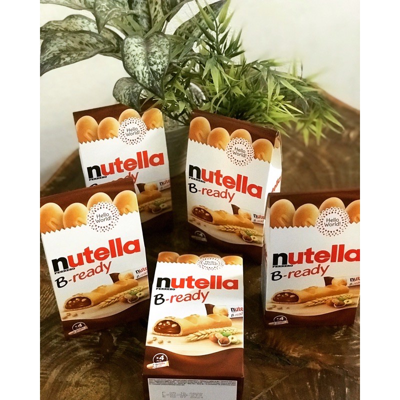 nutella B-ready นูเทลล่าแท่ง 4 ชิ้น อร่อยมาก EXP.02/7/2021
