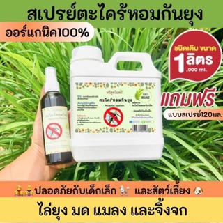 สุดคุ้ม!! สเปรย์ตะไคร้หอมกันยุงแบบรีฟีล แถมฟรีแบบขวดสเปรย์ ออแกนิคปลอดสารเคมี ปลอดภัยกับเด็กและสัตว์เสี้ยว