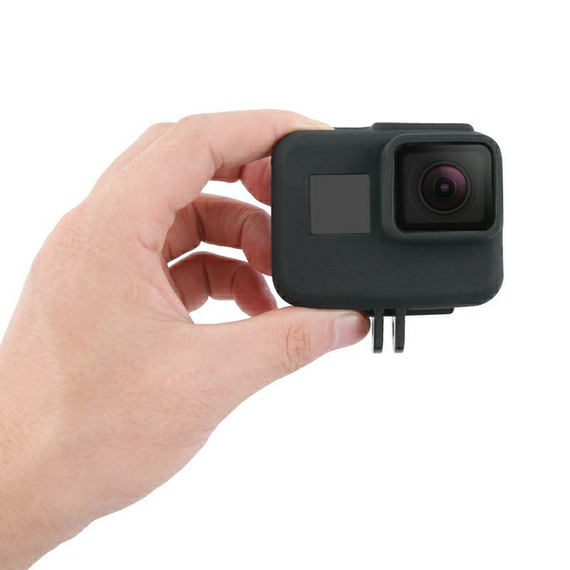 เคสซิลิโคนนิ่มคลุมเคสกล้องGopro hero 5 6 7เคสซิลิโคนครอบเฟมดำ