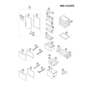 Hitachi อะไหล่ ตู้เย็น รุ่น R-SG38FPTH/R-S38KPTH/R-S32KPTH/R-M600GP2TH/R-M600GP2THX/R-M600AGP4THX