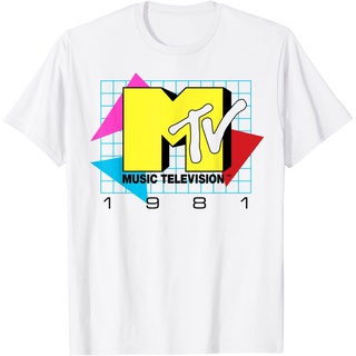 เสื้อยืด พิมพ์ลายโลโก้ Mtv Music Television สําหรับผู้ใหญ่ 1981Size S-5XL