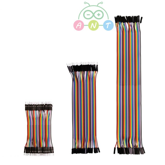 สายจัมป์ 10/15/20/30/40 cm. 40P สายแพจัมป์ Jumper Wire Bread Board Rehearsal 2.54mm DuPont Line