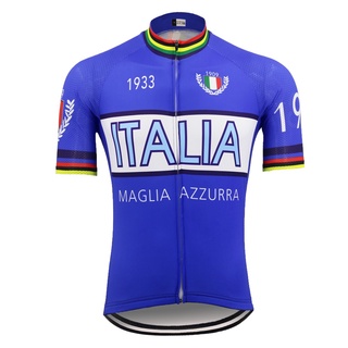 เสื้อกีฬาแขนสั้น ลายทีมชาติอิตาลี ITALIA AMSTERDAM FRANCE HOLLAND 5 ประเทศ สําหรับปั่นจักรยาน