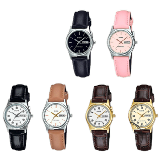 CASIO ของแท้ รุ่น LTP-V006D LTP-V006G LTP-V006SG LTP-V006L LTP-V006GLนาฬิกาผู้หญิง มีวันที่ กล่องและประกัน 1ปี LTPV006