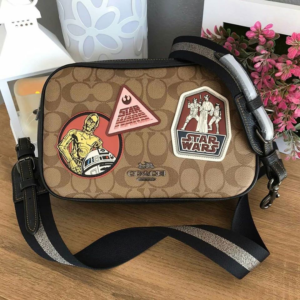 COACH STAR WARS X COACH JES CROSSBODY IN SIGNATURE CANVAS WITH PATCHES