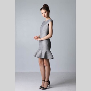 DRESS in grey fabric