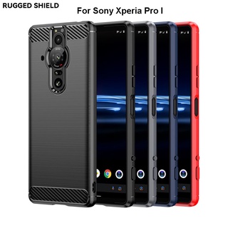 เคสโทรศัพท์มือถือ แบบนิ่ม ลายคาร์บอน สําหรับ Sony Xperia Pro I XZ3 XZ4 Xperia 1 II III 5 II III 10 II III 10 Plus 10+