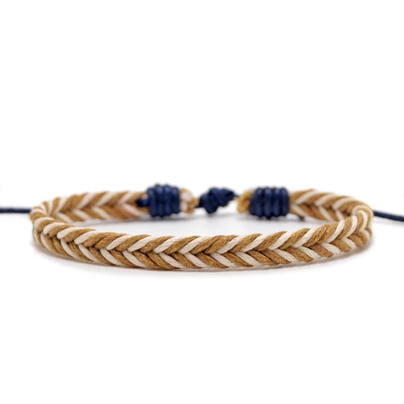 สร้อยข้อเท้า เชือกถัก ผ้าฝ้าย สไตล์โบฮีเมียน แฟชั่นสําหรับผู้หญิง ราคา ถูกที่สุด ดีลบีเคเค แกลเลอรีภาพที่ 4