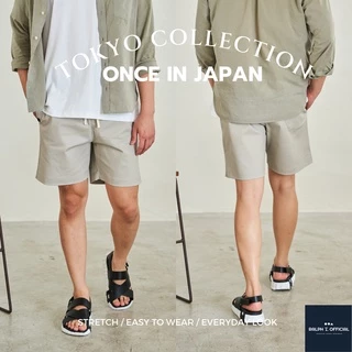 กางเกงขาสั้นผู้ชาย เอวยางยืด TOKYO RALPH T กางเกง ขาสั้น ชาย ผ้ายืด